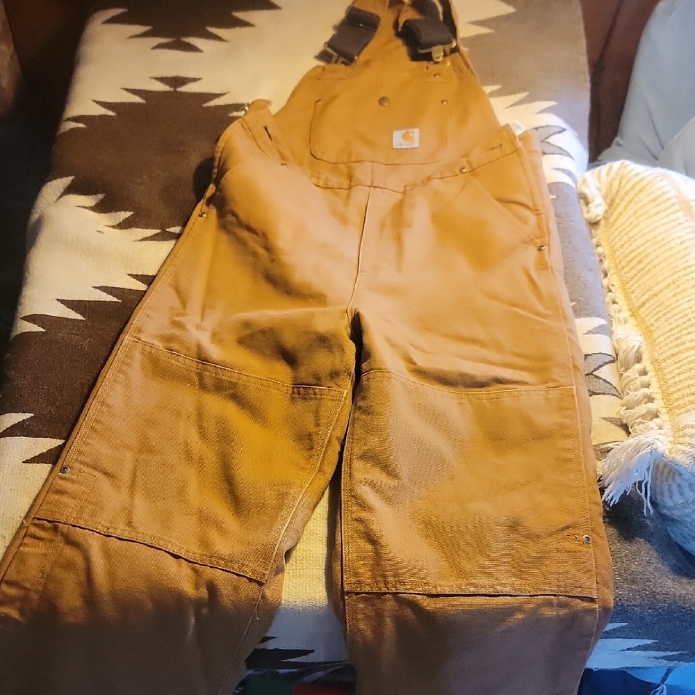 Carhartt Brown Insulated Overalls